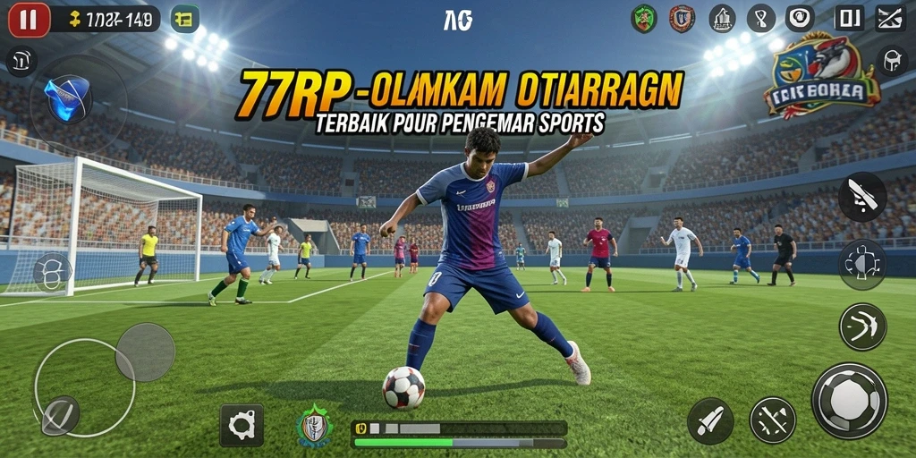Tampilan gameplay yang menarik dari 77RP dengan berbagai olahraga.
