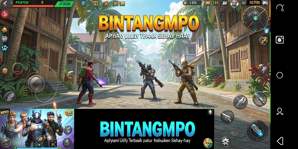 Tampilan antarmuka BINTANGMPO yang menarik dan fungsional.