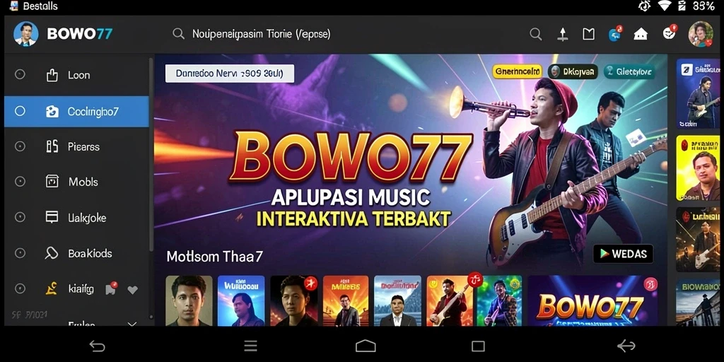 Tampilan gameplay BOWO77 yang seru saat bermain musik.