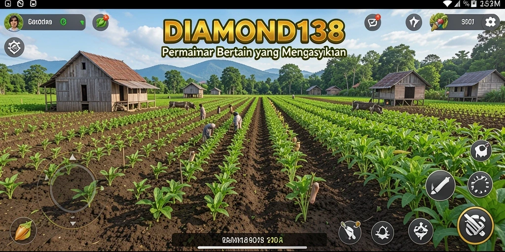 Menampilkan gameplay seru dan menarik dari DIAMOND138 saat bertani.