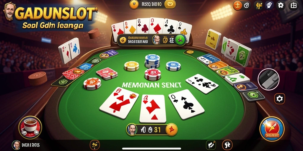 Tampilan gameplay Gaple yang menyenangkan dan interaktif di GADUNSLOT.