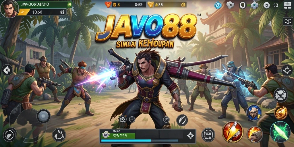 Screenshot gameplay JAVO88 menampilkan aktivitas simulasi kehidupannya.