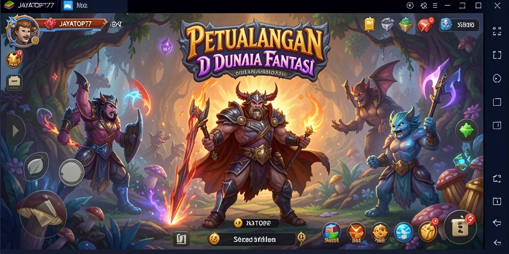 Tampilan gameplay JAYATOP77 yang penuh aksi dan petualangan.