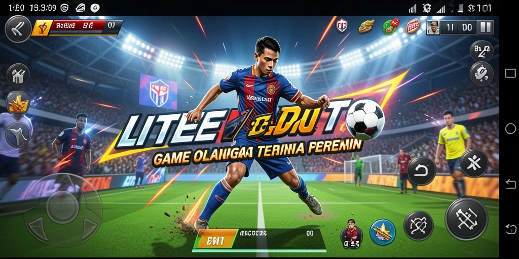 Screenshot gameplay LITETOTO, menampilkan aksi olahraga seru.