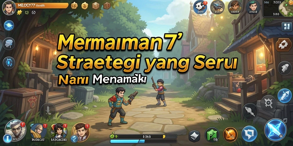 Tampilan gameplay MELODY77 yang mendebarkan dan penuh strategi.