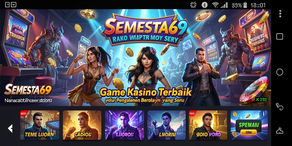 Tampilan menarik gameplay Kasino di SEMESTA69.