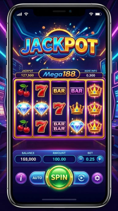 Tampilan antarmuka pengguna mega188 yang sederhana dan menyenangkan.